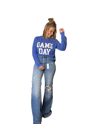 Game Day Long Sleeve Ribbed Top