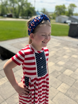 USA Patriotic Wide Headband (3 COLORS)