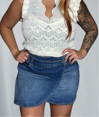 Brittany Wrapped Crossed Waist Skirt