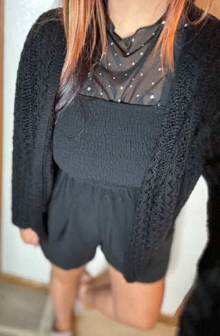 Black Ashley Cardigan