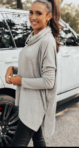 Ash Cowl Neck Tunic Top