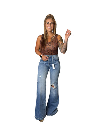 High Rise 70’s Super Flare Jeans