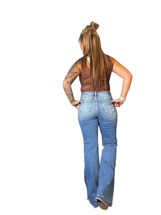 High Rise 70’s Super Flare Jeans