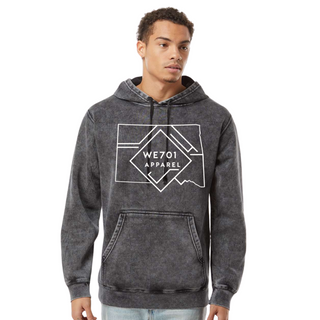 WE701 NORTH DAKOTA VINTAGE PREMIUM HOODIE