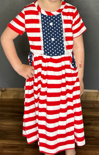 Girls Stars & Stripes Dress
