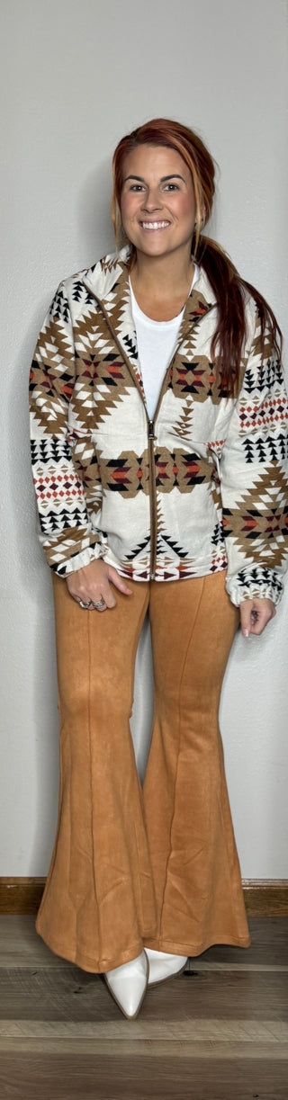 Beige Zip Up Jacket