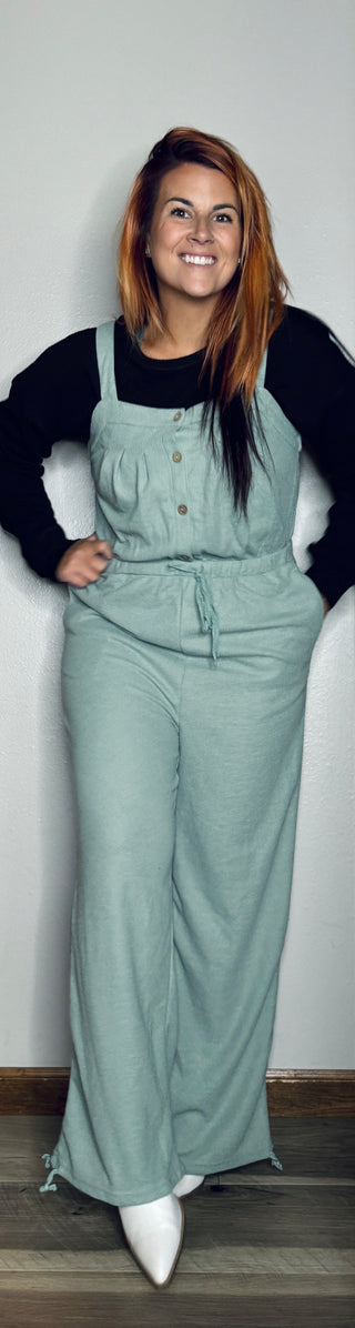 Light Green Tie Knot Jumpsuit