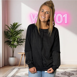 Black Victoria Vintage Crewneck