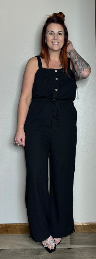 Black Tie Knot Jumpsuit