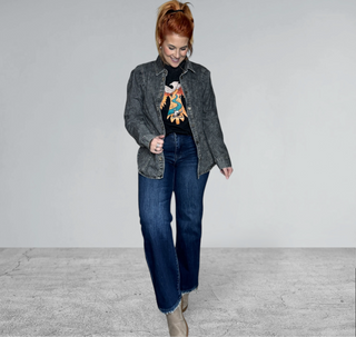 Classic Dark Wash Straight Jeans