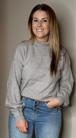 Light Gray So Soft Turtleneck