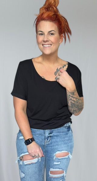 Women's Slouchy Scoop Neck Tee