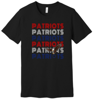 PATRIOTS STACKED LONG SLEEVE TEE