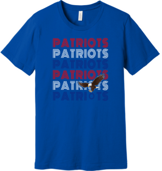 PATRIOTS STACKED LONG SLEEVE TEE