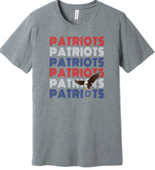 PATRIOTS STACKED SHORT SLEEVE TEES