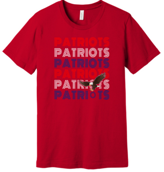 PATRIOTS STACKED SHORT SLEEVE TEES