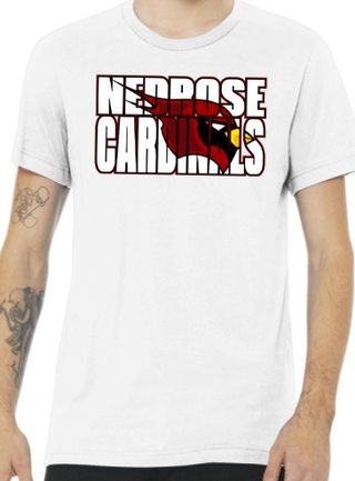 NEDROSE CARDINALS SHORT SLEEVE CUSTOM TEES (BOLD DESIGN)