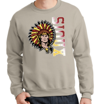SIDEWAYS SIOUX CREWNECK
