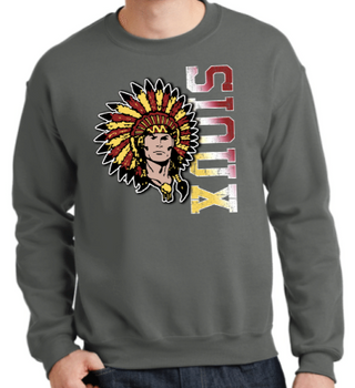 SIDEWAYS SIOUX CREWNECK