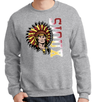 SIDEWAYS SIOUX CREWNECK