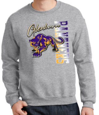 GLENBURN PANTHERS SIDEWAYS CREWNECK