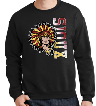 SIDEWAYS SIOUX CREWNECK