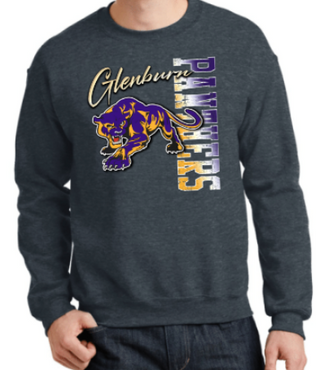 GLENBURN PANTHERS SIDEWAYS CREWNECK