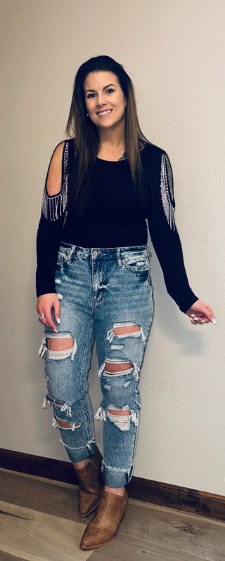 Rhinestone Bodysuit